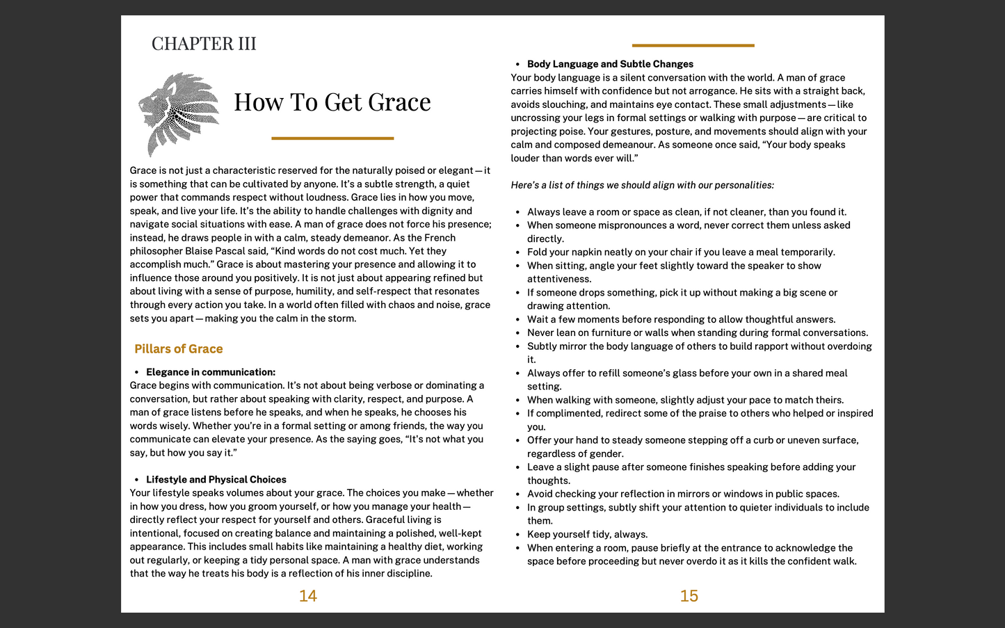 Grace & Grandeur - The E-Book Course